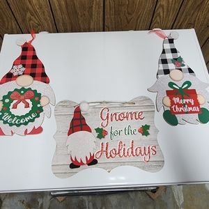 3 Pc Christmas Signs